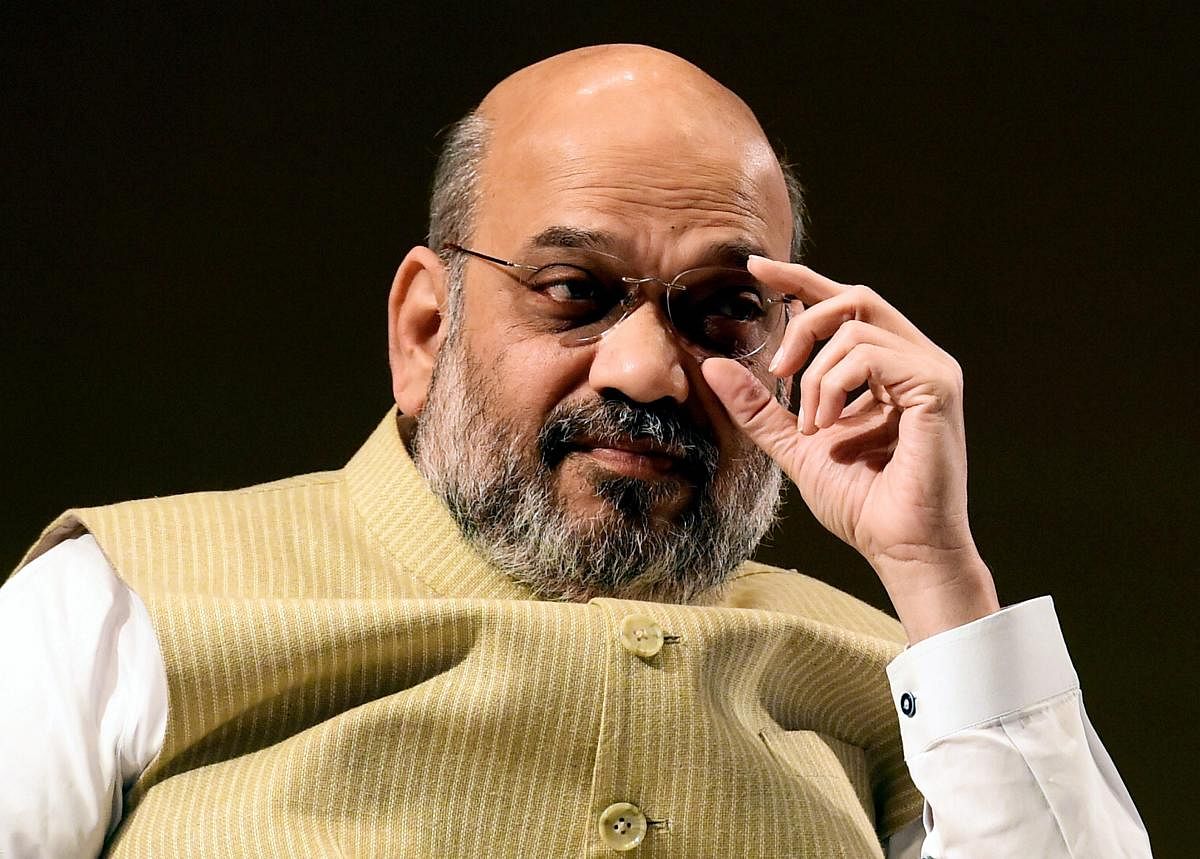 "The Union Home Minister exhorted the members (of the council) to resolve the issues relating to forest clearance and provide brick-and-mortar banking facility within 5-km radius in each village, particularly in Naxal areas," a Press Information Bureau (PIB) release said. Credit: PTI Photo
