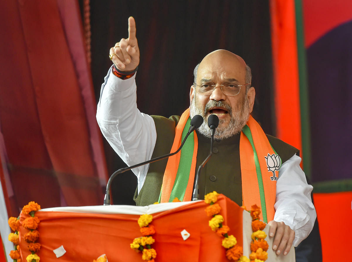 Shah, who stepped down as BJP president a few days ago, was addressing a gathering of party workers and intellectuals at the partys state office Kushabhau Thakre Parisar here. (PTI Photo)