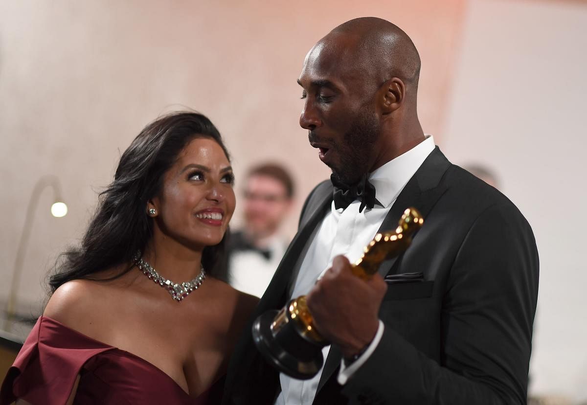 Vanessa, who married Kobe Bryant in 2001 when she was still a teenager, took to Instagram on Wednesday evening to communicate her grief but said she was at a loss for words. Credit: AFP Photo