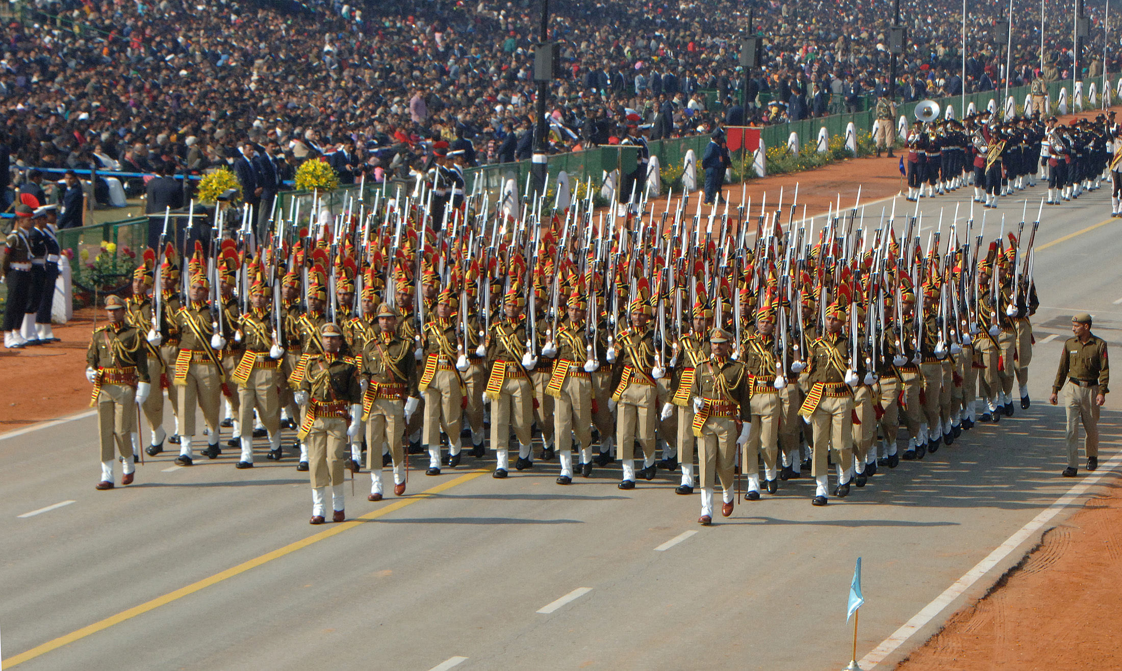 Delhi Police Constables at Republic Day Parade. (Credit: Wikimedia Commons Photo)