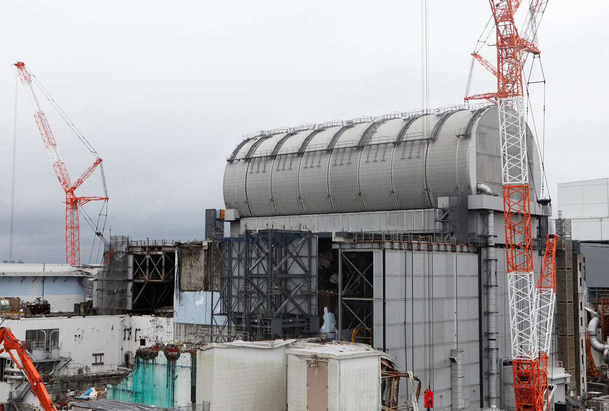 The top of the damaged No.3 reactor building is seen at tsunami-crippled Fukushima Daiichi nuclear power plant in Okuma town, Fukushima prefecture, Japan. Reuters