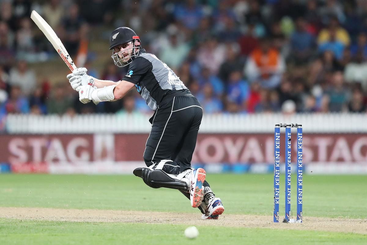  Kane Williamson during the third Twenty20 cricket match between New Zealand and India. (AFP Photo)