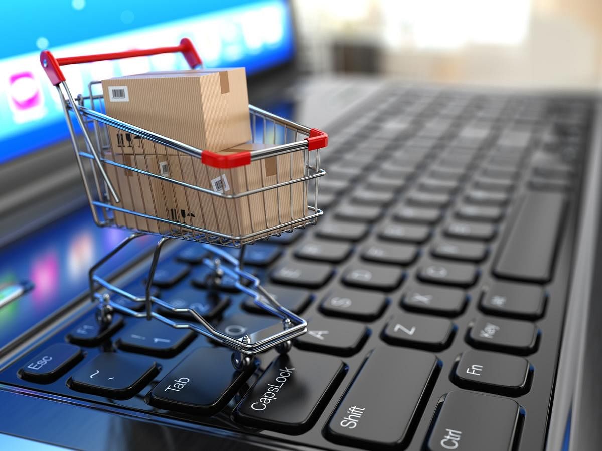 E-commerce. Shopping cart (Image for representation)