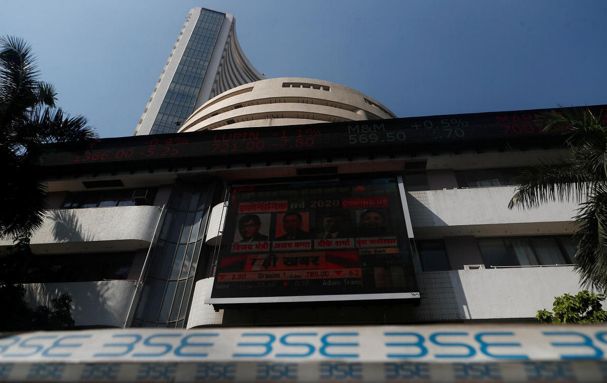 In the previous session, Sensex settled 190.33 points, or 0.47 per cent, lower at 40,723.49, after the Economic Survey suggested relaxing fiscal deficit target to boost growth from a decade low. (REUTERS Photo)