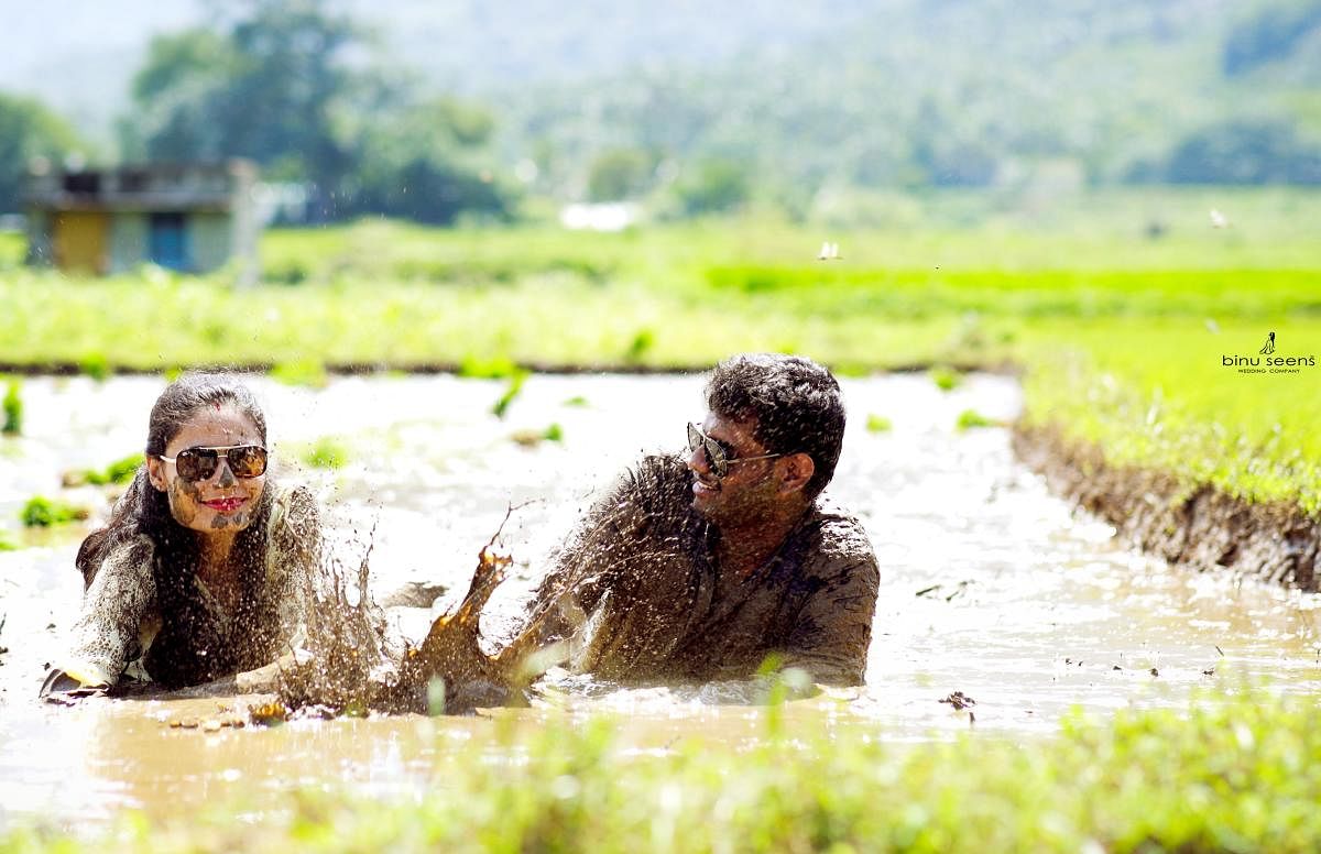 The infamous mud-love shoot. (Pic courtesy: Binuseens Cherian)