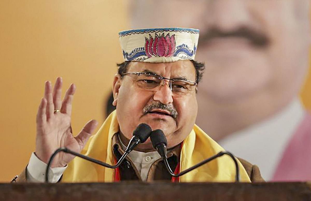In a series of tweets, Nadda said people of the country and Delhi today have seen the "dirty face" of AAP. Credit: PTI Photo