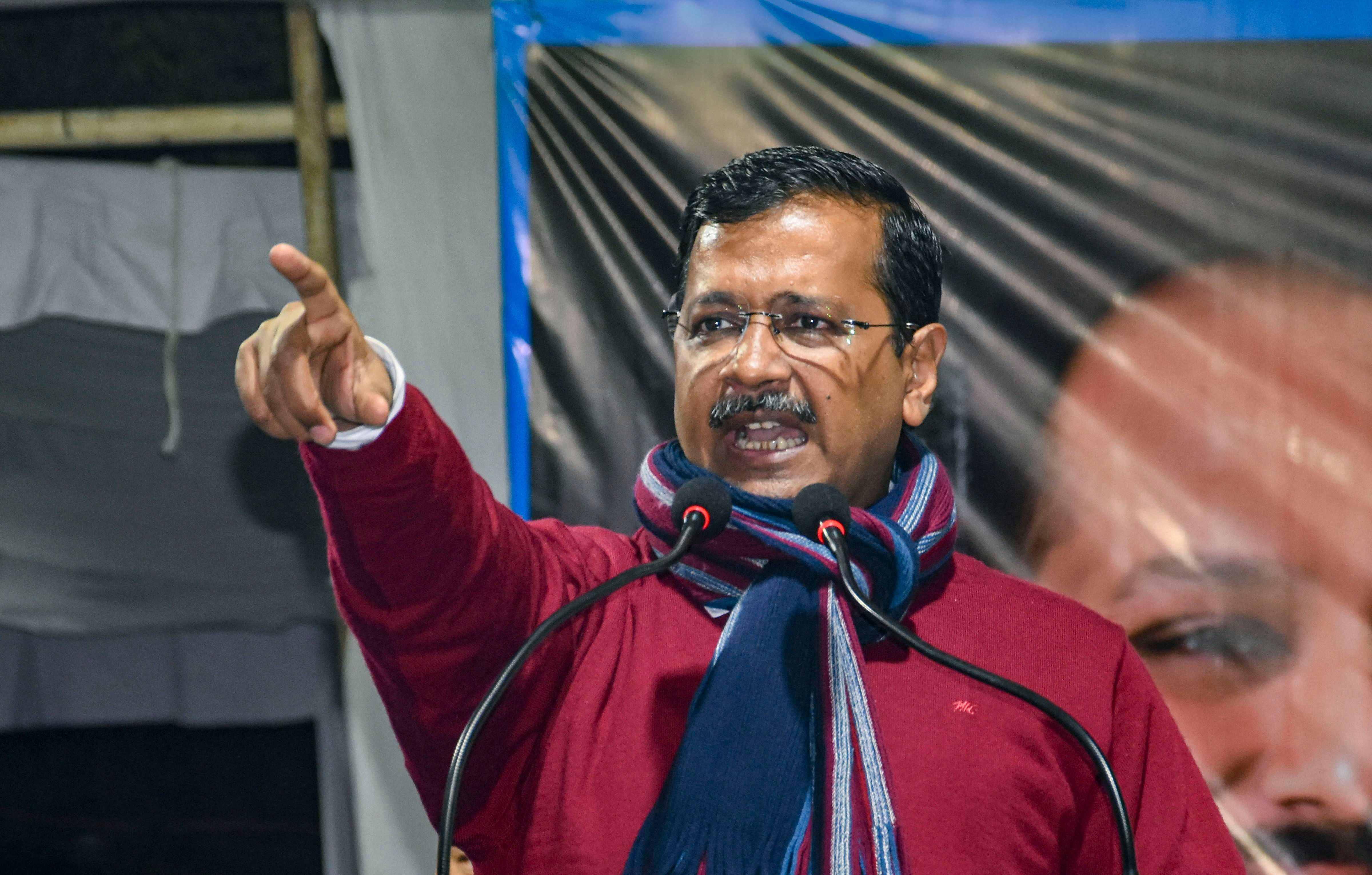 The ten guarantees included uninterrupted power and water supply, world-class education facility, affordable and accessible healthcare, cheapest transport system and pollution-free Delhi among others. (Credit: PTI Photo)