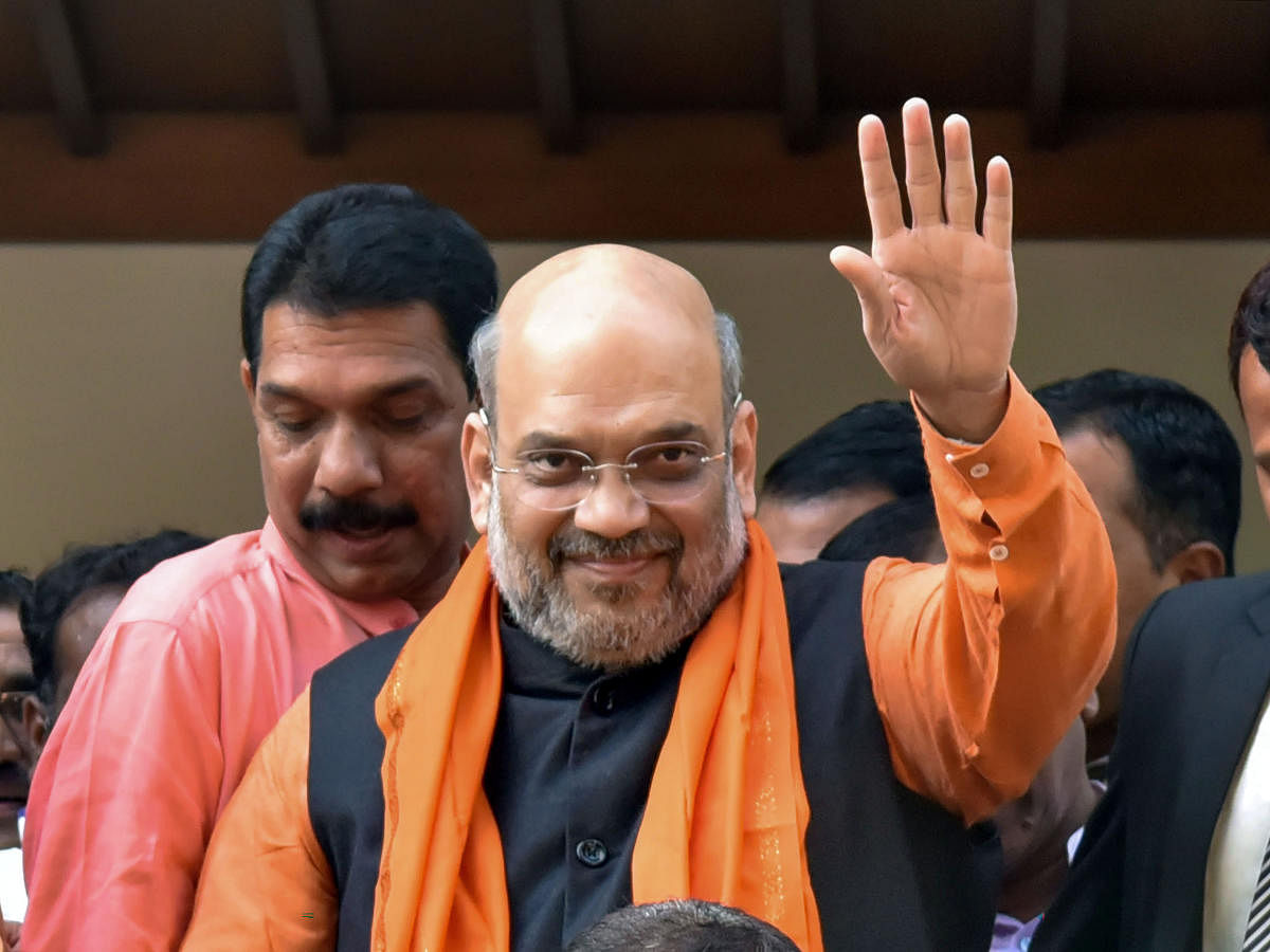 Shah congratulated Modi "for such an unprecedented decision" that strengthens social harmony. Credit: PTI Photo