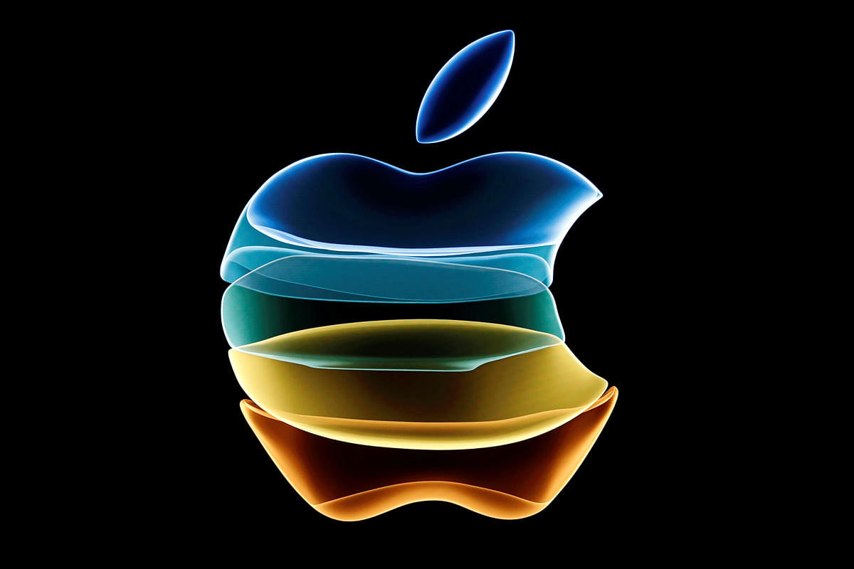 FILE PHOTO: The Apple logo is displayed at an event at their headquarters in Cupertino (Credit: REUTERS/Stephen Lam)