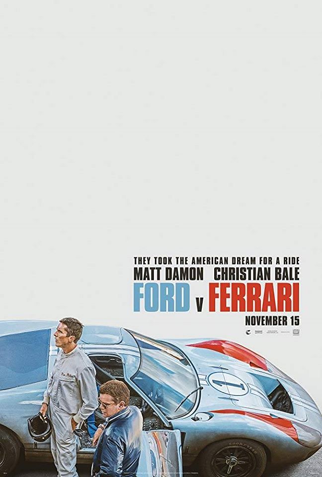 Ford v Ferrari is the running fot the 'Best Picture' Oscar. 