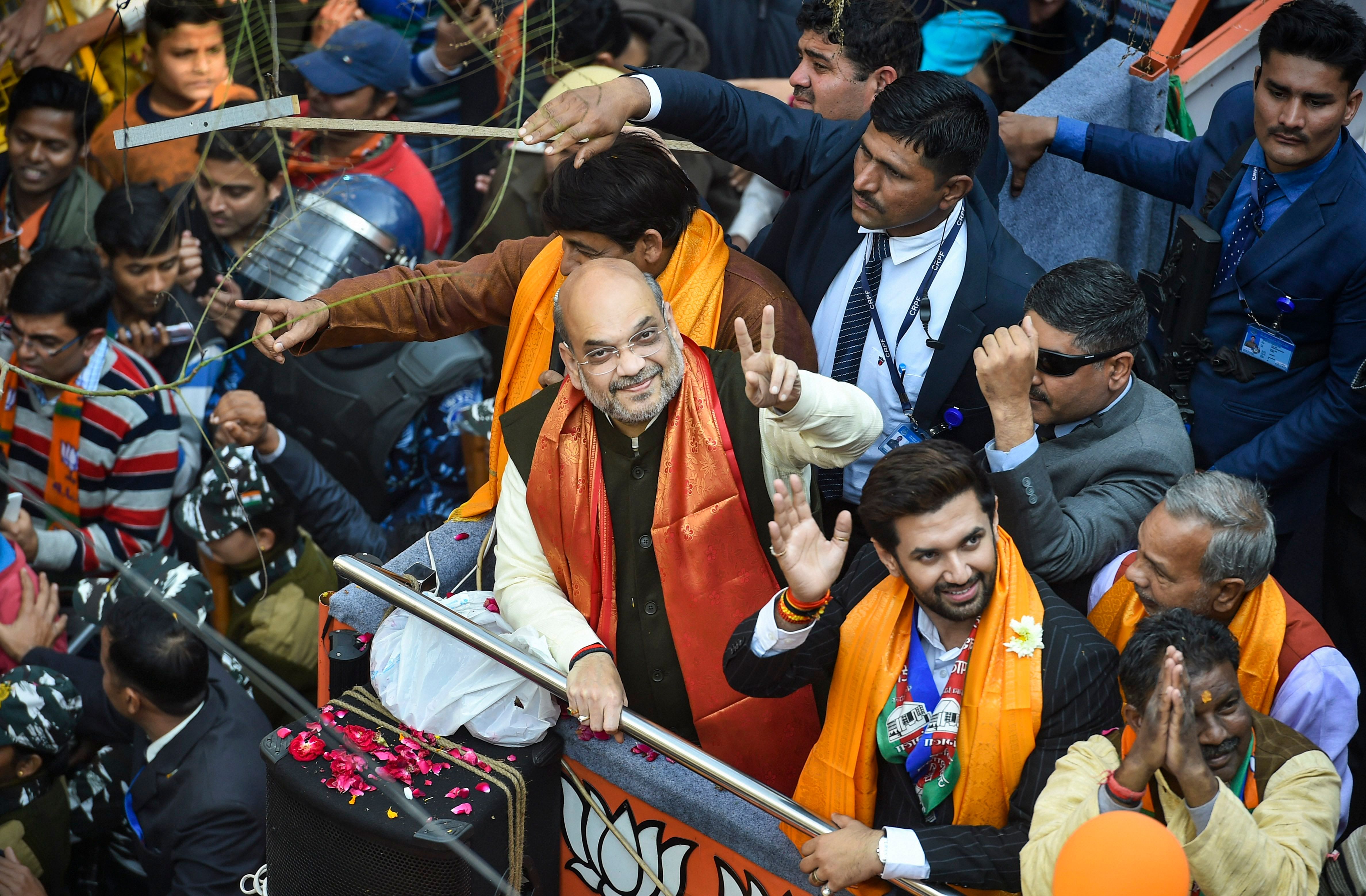 The party has heavily depended on the hardline Hindutva narrative pushed aggressively by Shah, besides his organisational and campaigning skills. (Credit: PTI Photo)
