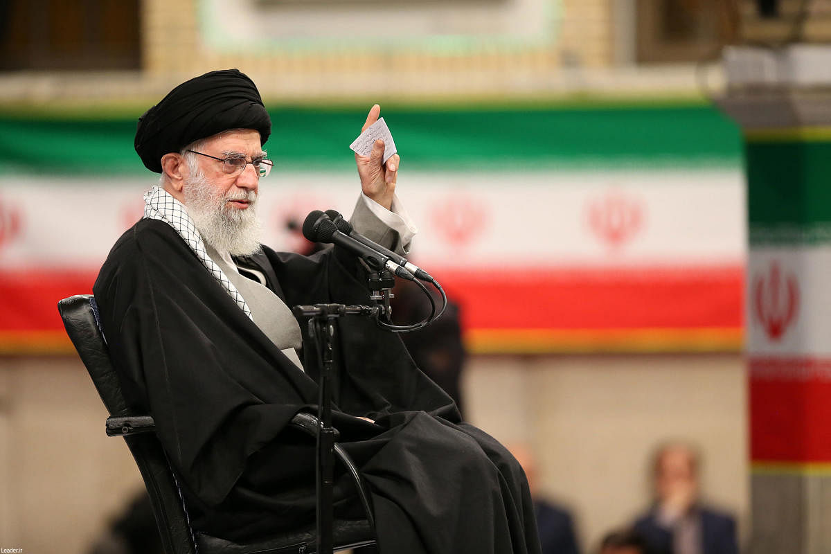 Iran's supreme leader Ali Khamene. (AFP Photo)
