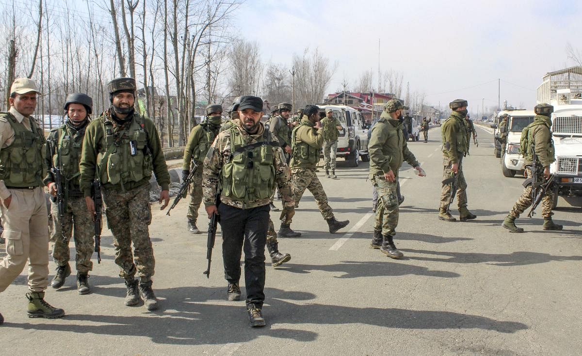 Security forces in Kashmir (PTI Photo)