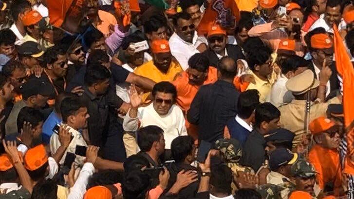 Raj Thackeray undertakes foot-march (DH Photo)