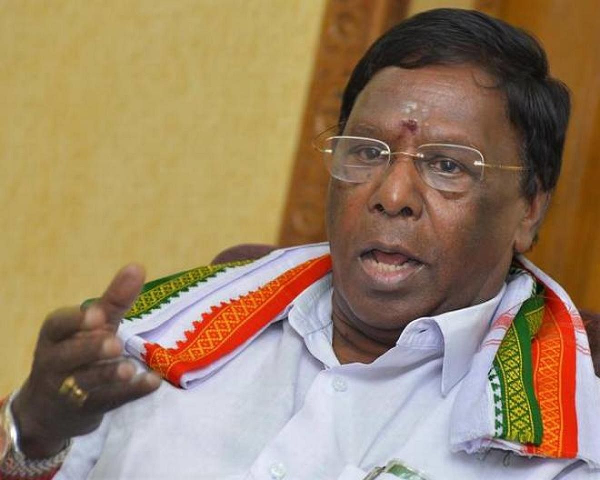 The minister said the V Narayanasamy-led Congress government in the union territory was doing a 'tight rope walk' in meeting fiscal requirements. File photo