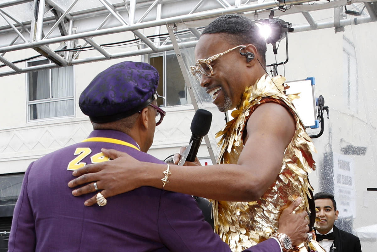 Spike Lee (L) and Billy Porter during the Oscars arrivals at the 92nd Academy Awards in Hollywood, Los Angeles, California. Reuters