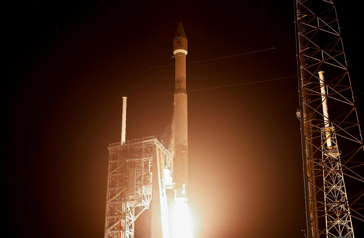 The Solar Orbiter spacecraft, built for NASA and the European Space Agency, lifts off from pad 41 aboard a United Launch Alliance Atlas V rocket at the Cape Canaveral Air Force Station in Cape Canaveral. Reuters