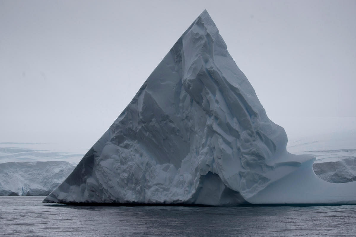 An iceberg floats near Two Hummock Island, Antarctica, February 2, 2020. Picture taken February 2, 2020. (REUTERS Photo)