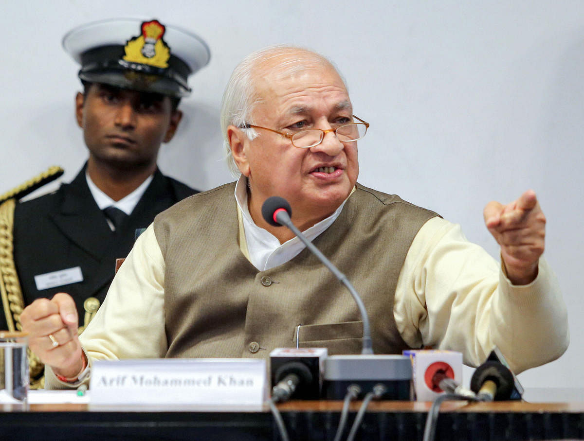 Governor of Kerala Arif Mohammad Khan. (PTI Photo)