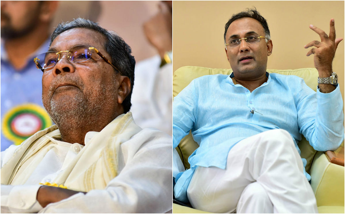 Karnataka Congress leaders Siddaramaiah, Dinesh Gundu Rao (DH File Images)