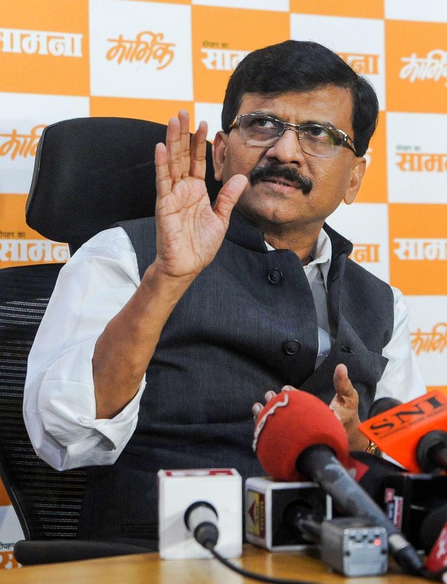 "No country is without religion, but religion does not mean patriotism...a follower of Lord Hanuman, Kejriwal brought 'Ram Rajya' in Delhi though the BJP almost fielded Lord Ram in this election," Sanjay Raut said in sarcastic comments. (PTI File Photo)