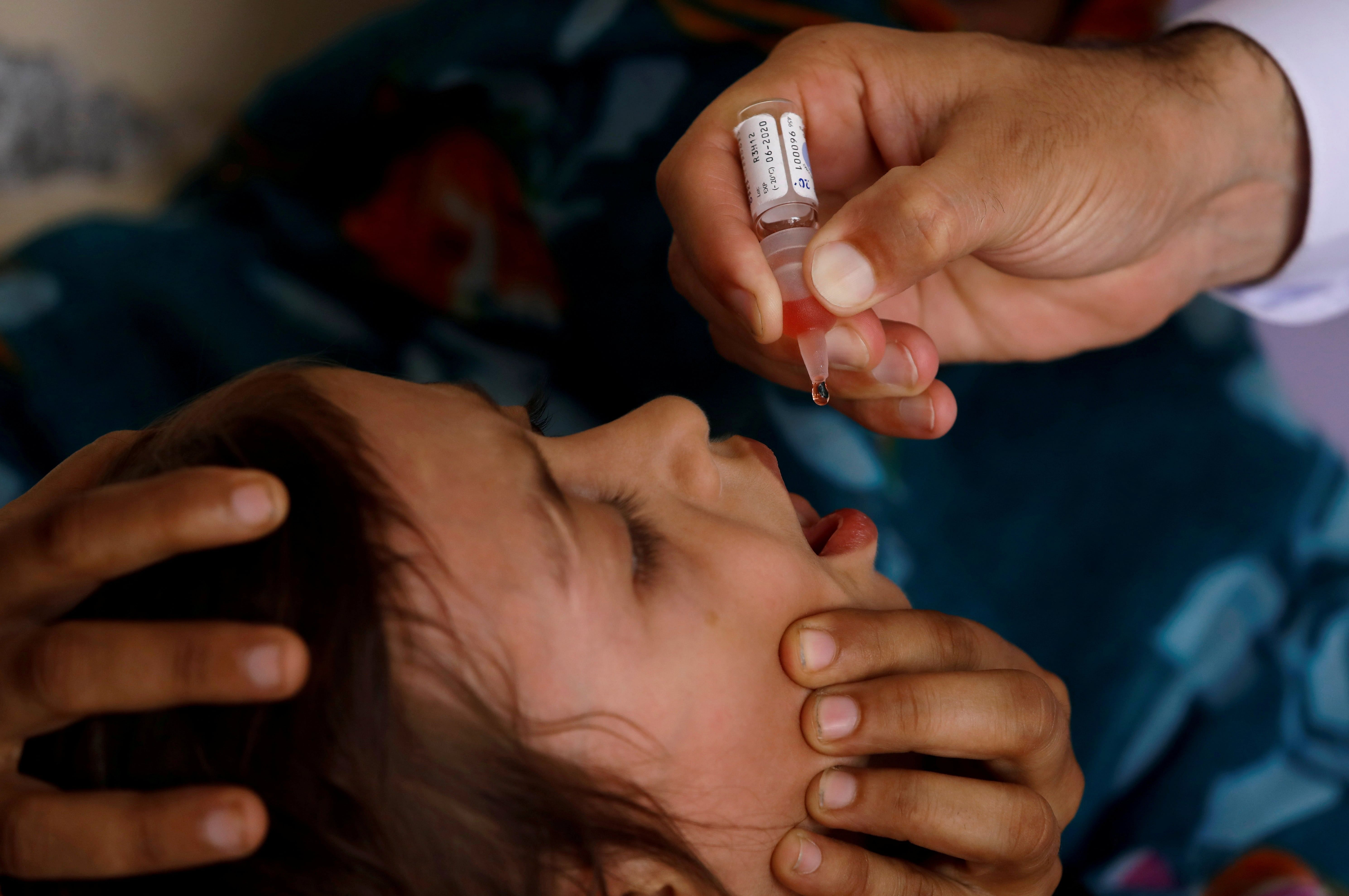 Last year, 144 polio cases were reported nationwide, far higher than 12 in 2018 and eight in 2017. (Credit: Reuters Photo)