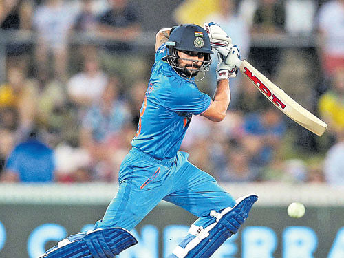 Kohli was in supreme form in the just-concluded T20 series in Australia, where he scored 199 runs at an average of 199 with three half-centuries. PTI file photo