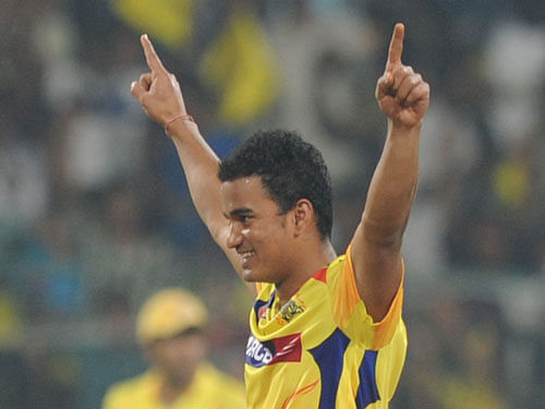 23-year-old Negi, who has created a flutter with his selection for the Twenty20 World Cup next month was the show-stealer of the day. DH file photo