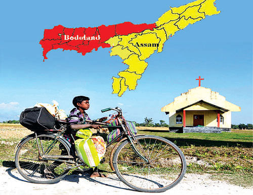 Many national leaders like P Nirub Reddy of Telangana movement, Manish Tamang of Gorkha Movement, U G Brahma, former MP of Assam, pressed the Centre for early creation of a Bodoland state for good governance and public administration. DH illustration