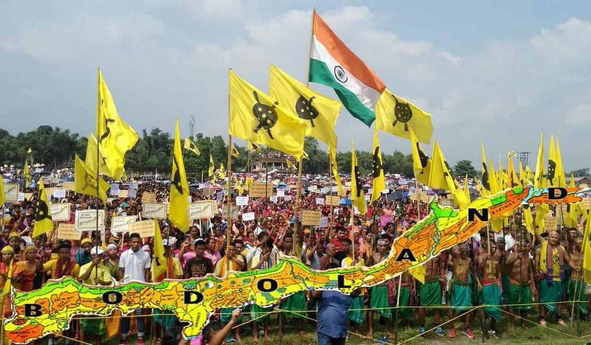 The demand for a separate state of Bodoland started in 1967. The struggle became an armed conflict in the late 80s after the formation of the Bodo Security Force, a militant group later rechristened as NDFB. Image courtesy Twitter
