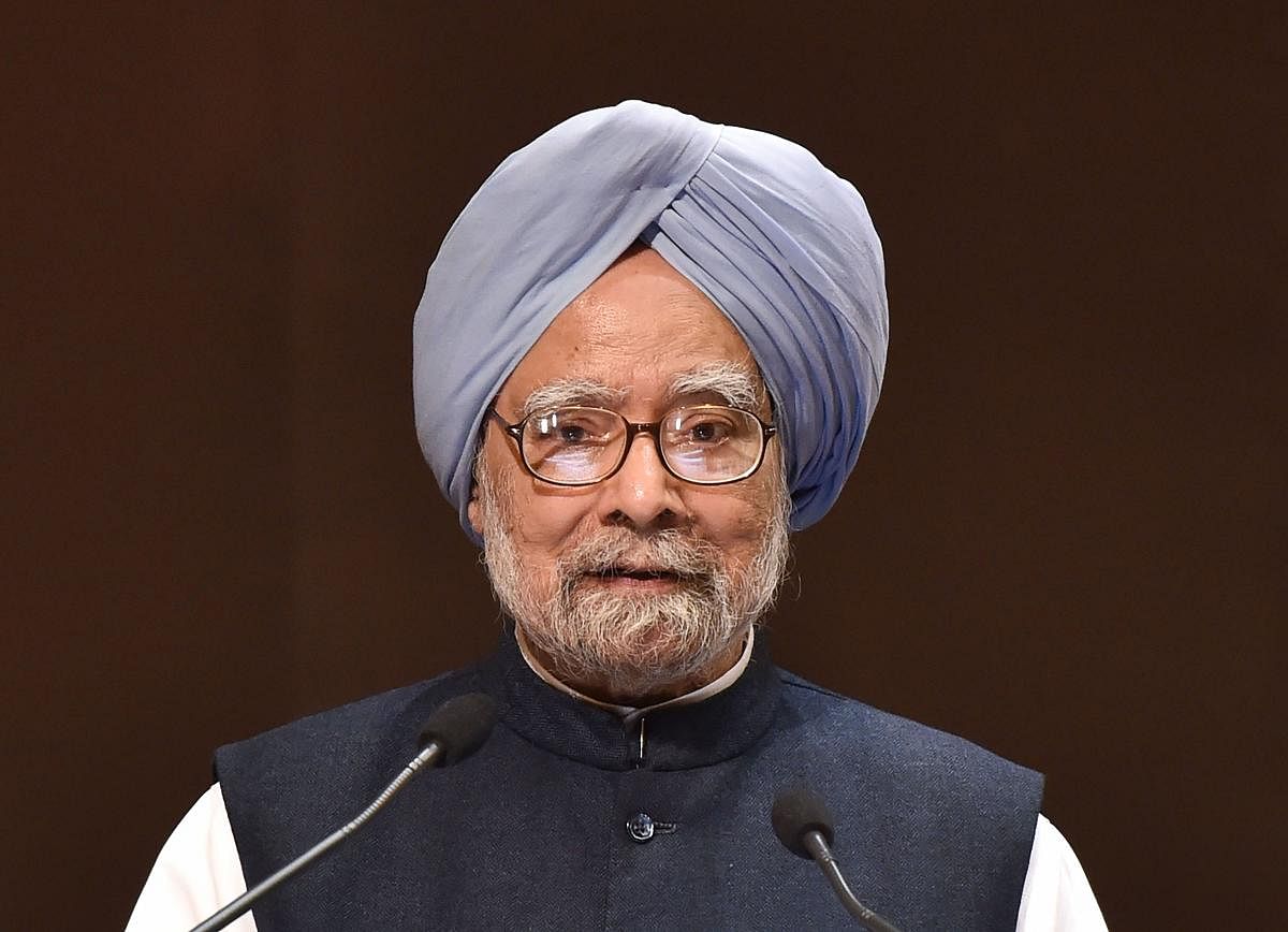 The BJP on Thursday tweeted a video from a Rajya Sabha session dating back to 2003 where Singh can be heard making an earnest plea for a lenient Citizenship Act. Photo/PTI