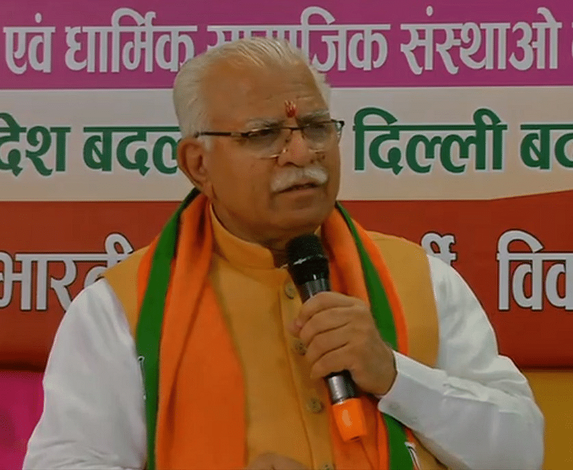 Chief Minister Manohar Lal Khattar, who also holds the finance portfolio, will be presenting his maiden budget on February 28. Credit: Twitter (@mlkhattar)