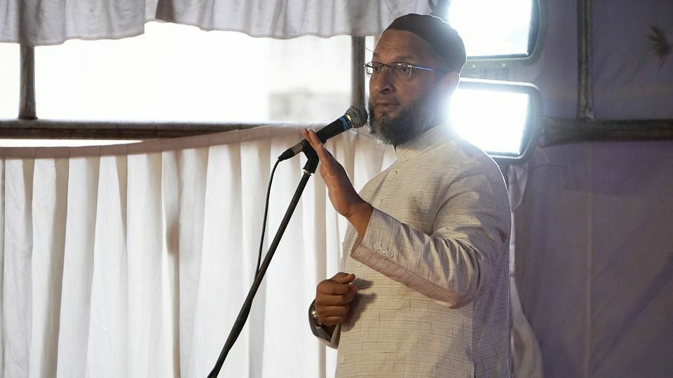 Owaisi alleged that the UIDAI did not follow due procedure and abused its powers, which he said resulted in panic among people. Credit: Twitter (@aimim_national)