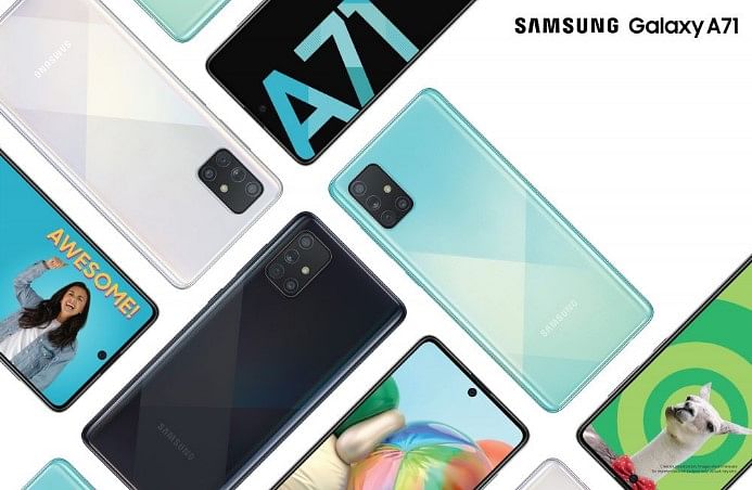 The new Galaxy A71 series launched in India (Credit: Samsung)