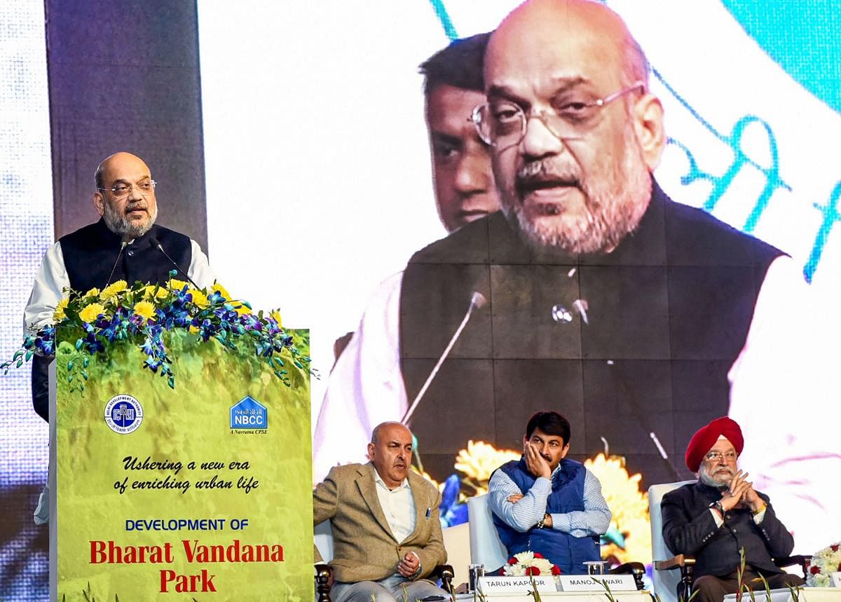 Shah accused the opposition of running a "false" campaign and creating a rift between Hindus and Muslims over the Citizenship (Amendment) Act (CAA). (PTI Photo)