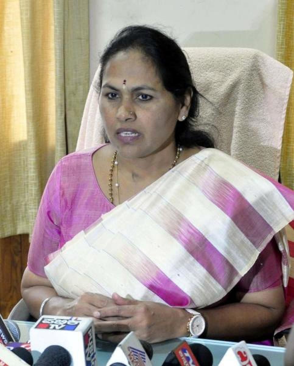 Udupi-Chikmagalur MP Shobha Karandlaje (DH Photo)