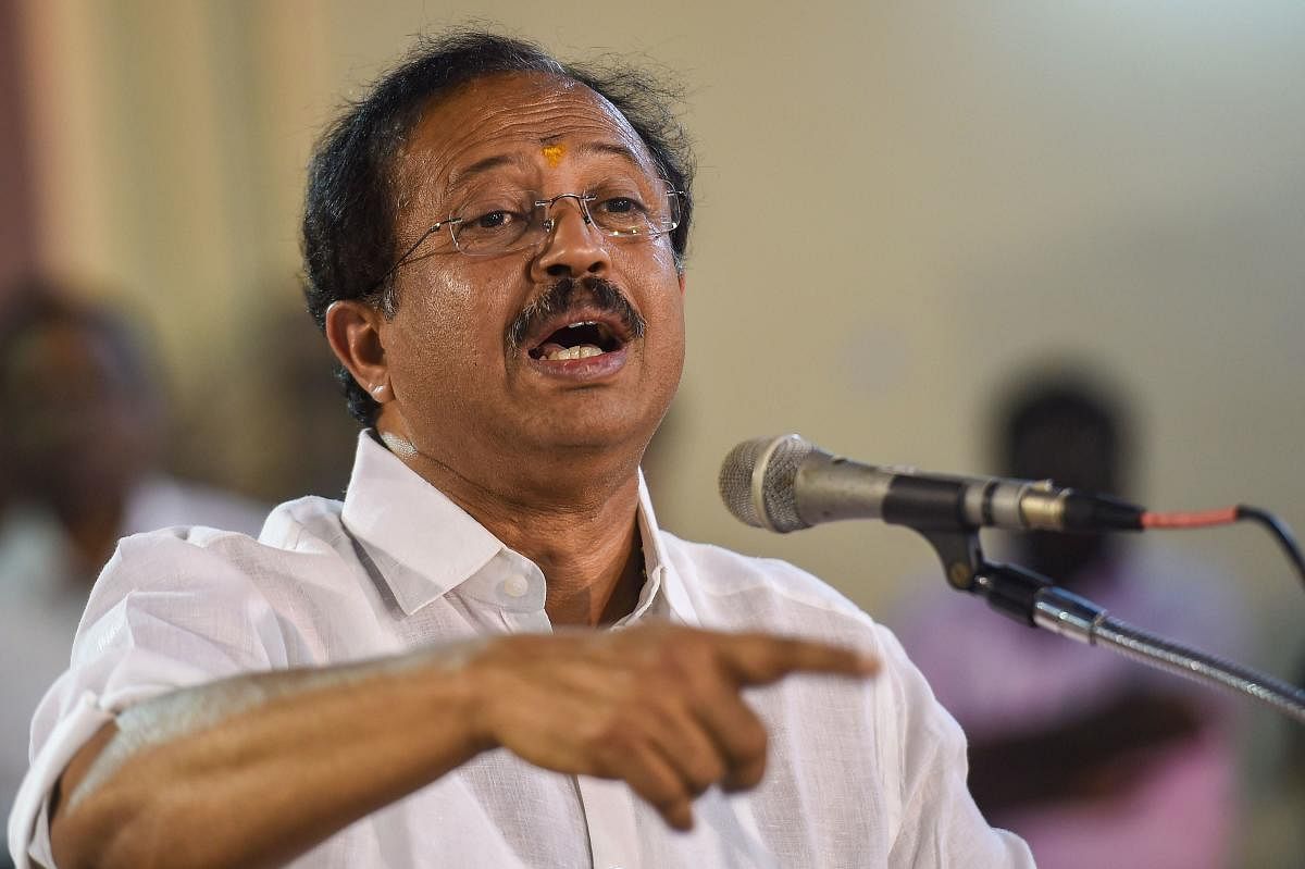 Minister of State (MoS) for External Affairs V Muraleedharan. (PTI file photo)