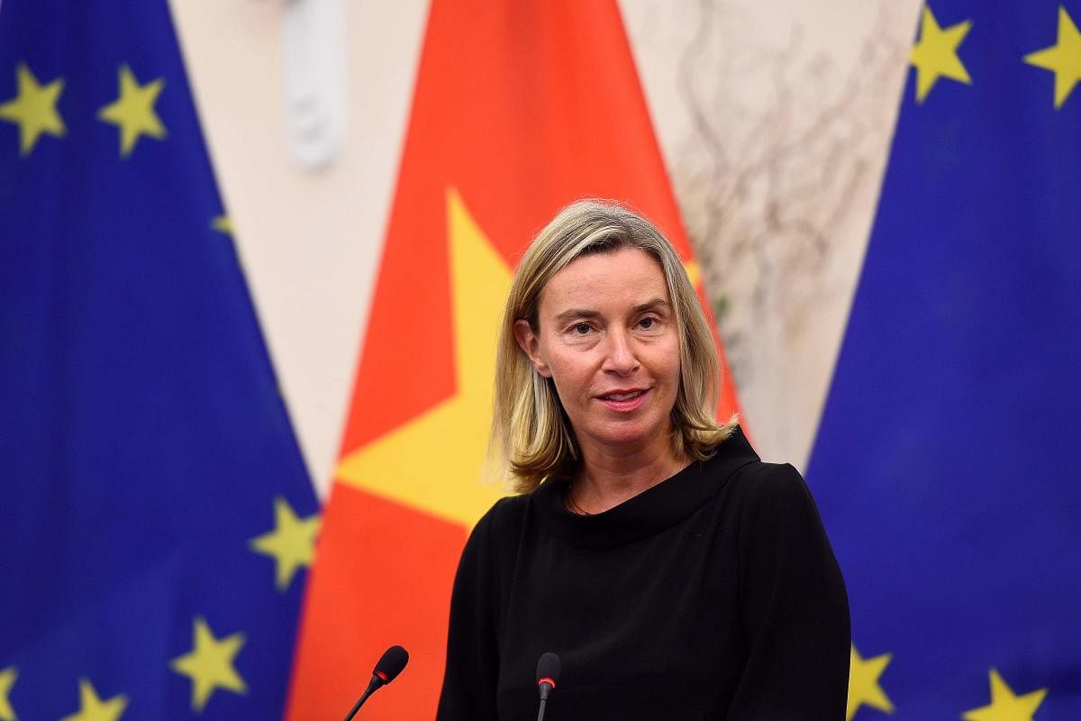European Union's foreign policy chief Federica Mogherini. (Photo AFP)