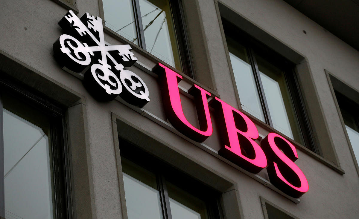 Logo of Swiss bank UBS is seen at an office building in Zurich (Photo by Reuters)
