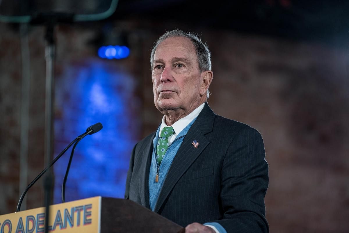  Democratic presidential candidate, former New York City Mayor Mike Bloomberg (AFP Photo)