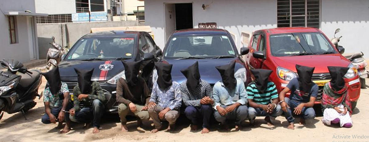 The nine suspects arrested for the murder of Lakshman Kumar, a software engineer. SPECIAL ARRANGEMENT
