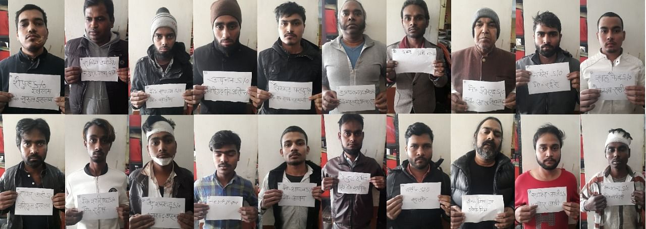 Photographs of people, holding a piece of paper in their hands with their names written on it, were uploaded on social media sites by the cops in Lucknow and Gorakhpur.