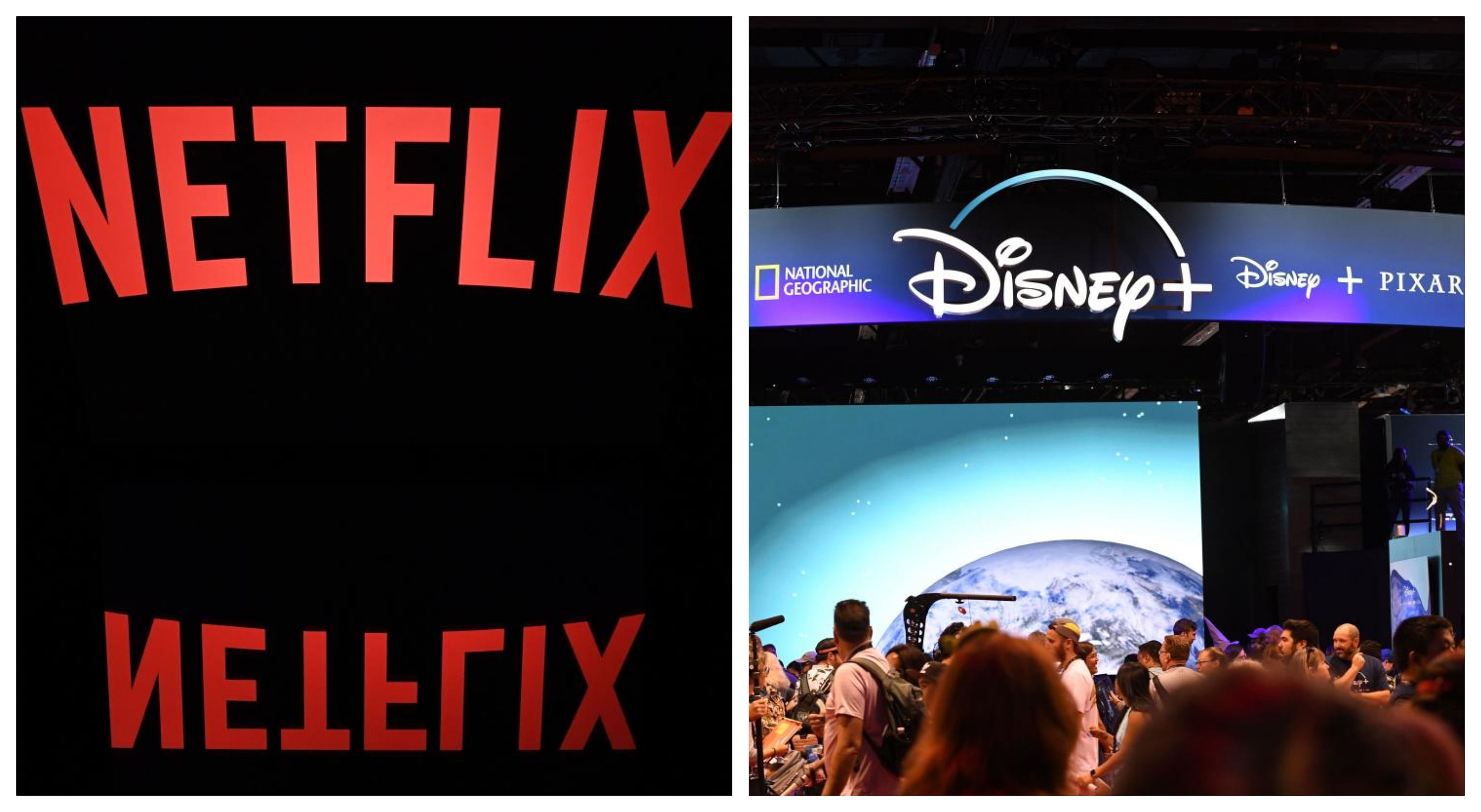 Global streaming giants Netflix Inc. and Walt Disney Co. (AFP Photos)