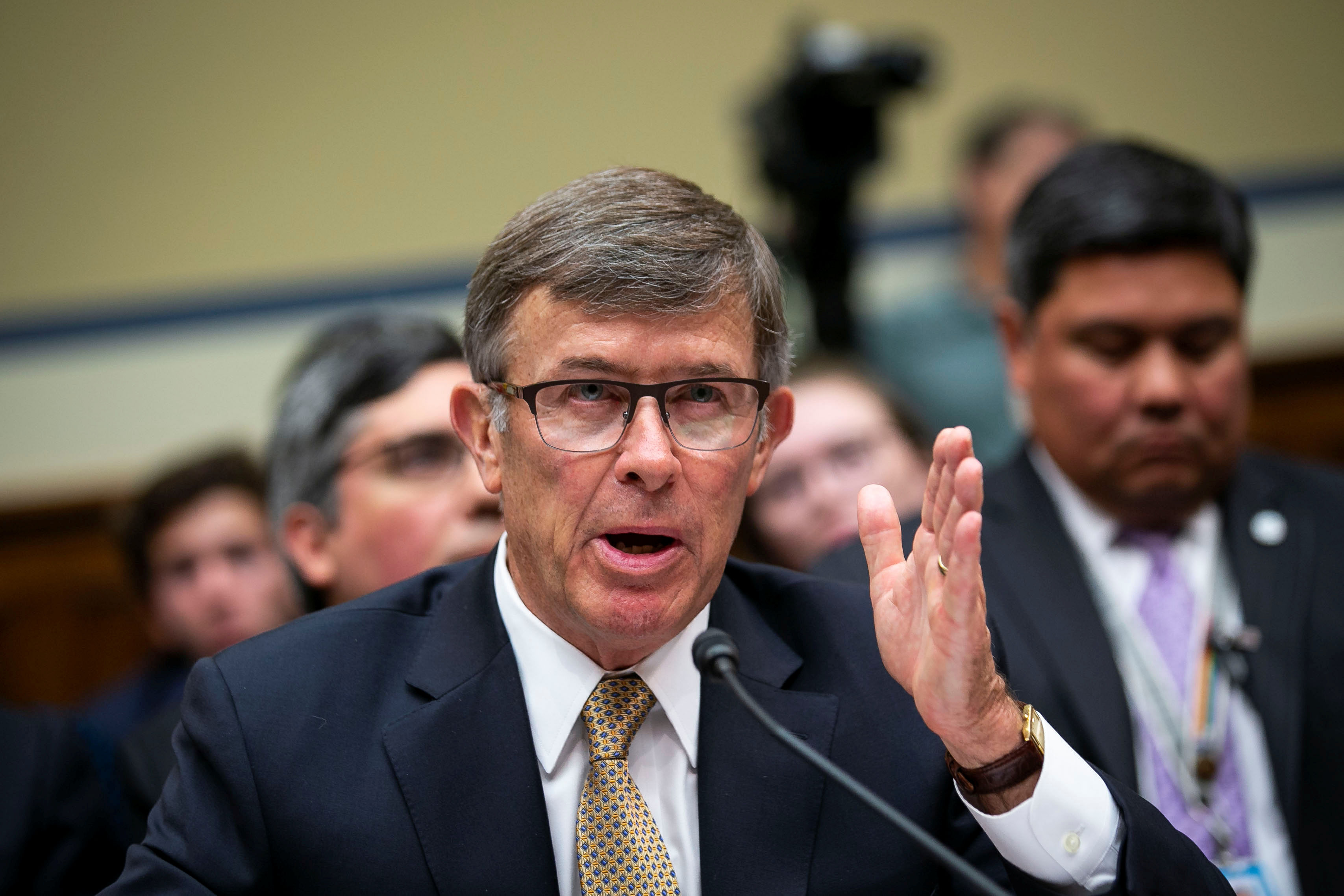 Joseph Maguire, acting director of national intelligence, testifies during a House Permanent Select Committee on Intelligence, on Capitol Hill in Washington, US (Credit: Reuters Photo)