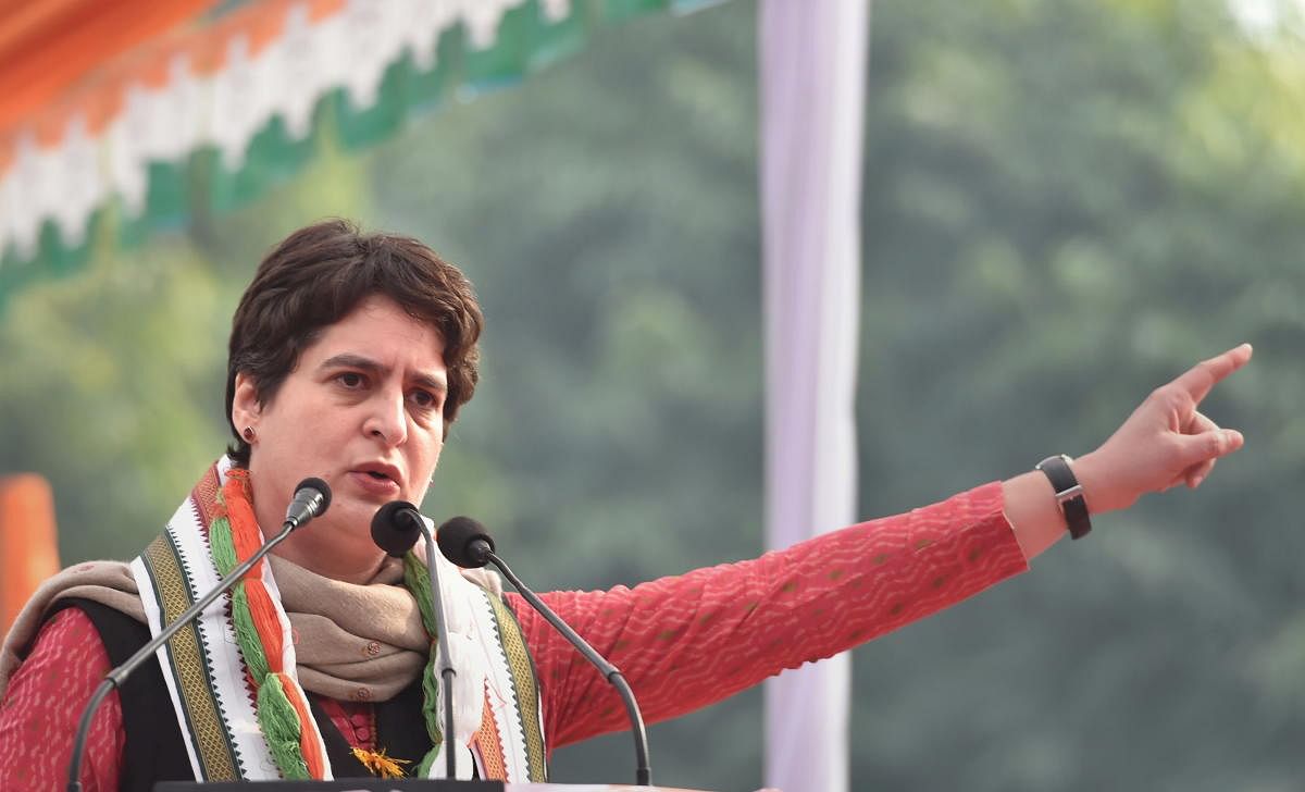 The 14-page memorandum to Governor Anandiben Patel was signed by Congress leader Priyanka Gandhi Vadra and party state president Ajay Kumar Lallu. (PTI Photo)