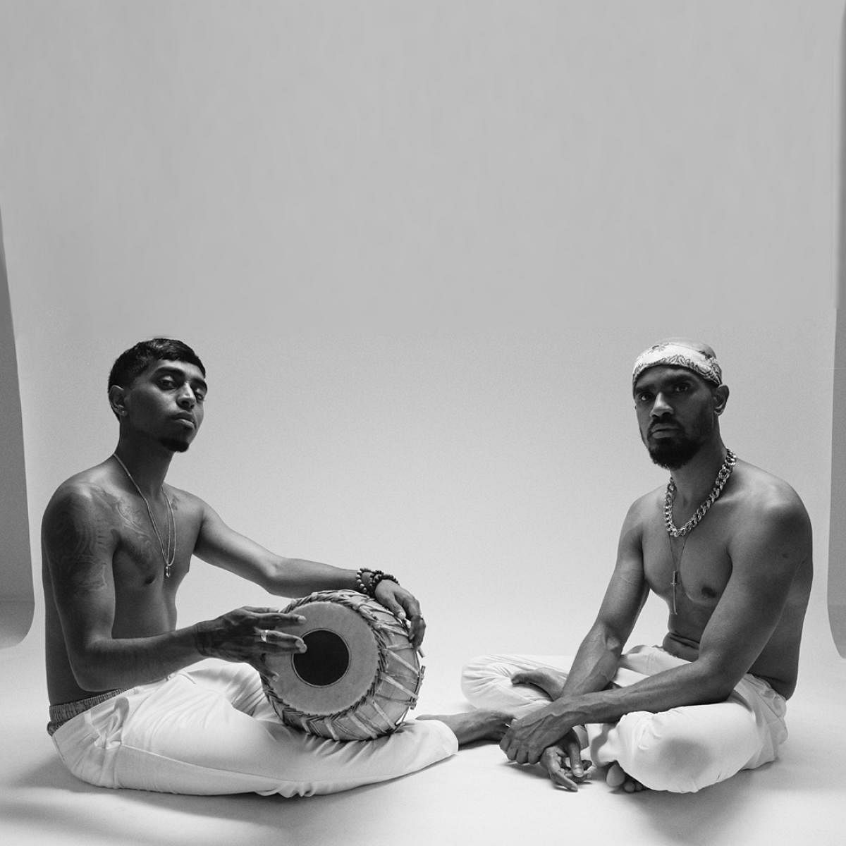 Yancham (left) and Shan Vincent de Paul who collaborate on Mrithangam Rap series