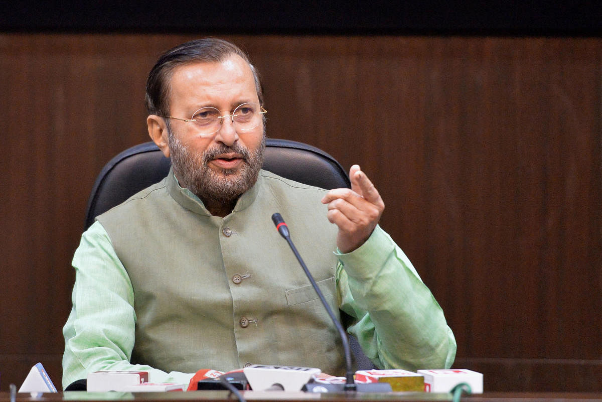 "Congress and AAP are responsible for it (violence). They must apologise to the people," said Javadekar Photo/PTI