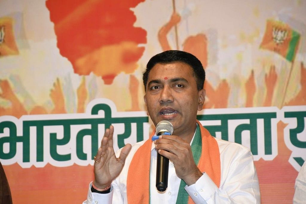 It is a "desperate attempt" of the opposition to spread fear among Muslims, the Goa CM alleged. Photo/Facebook (DrPramodPSawant)
