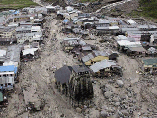 A view of the Hindu holy town of Kedarnath from a helicopter after a flood, in the northern Indian state of Uttarakhand, India, Tuesday, June 18, 2013. Ap Photo