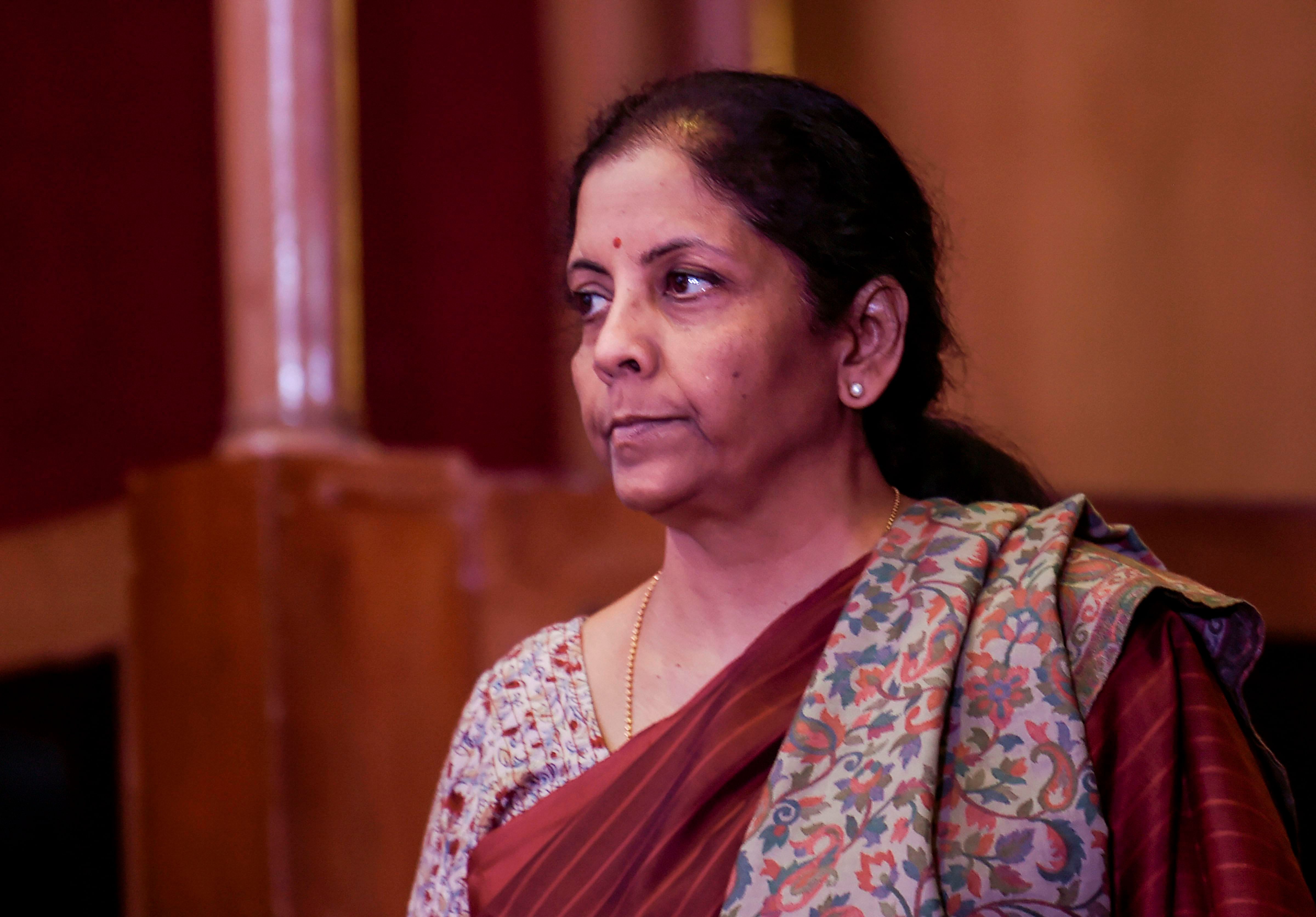  Union Minister for Finance and Corporate Affairs Nirmala Sitharaman. (PTI Photo)